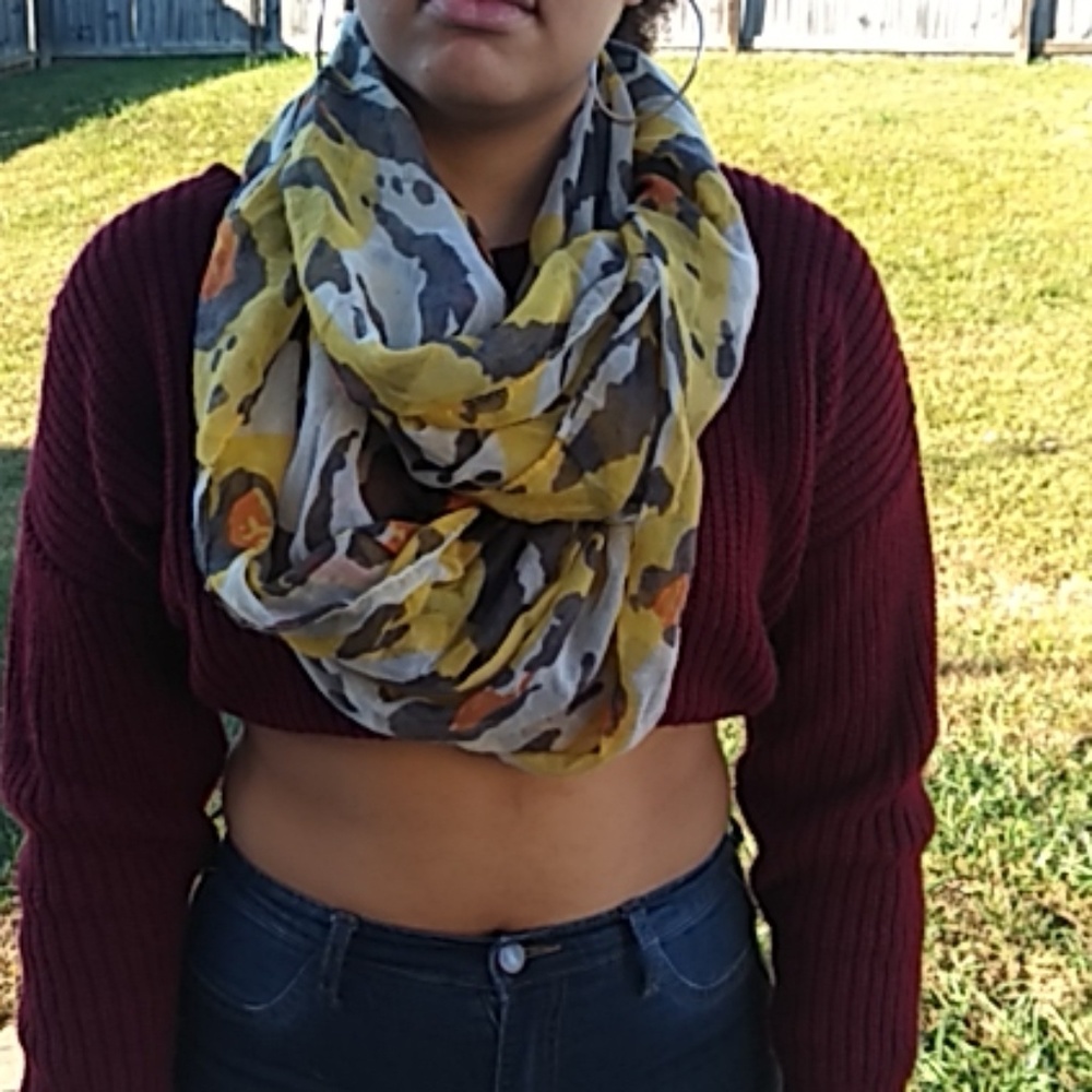 Cheetah print infinity scarf